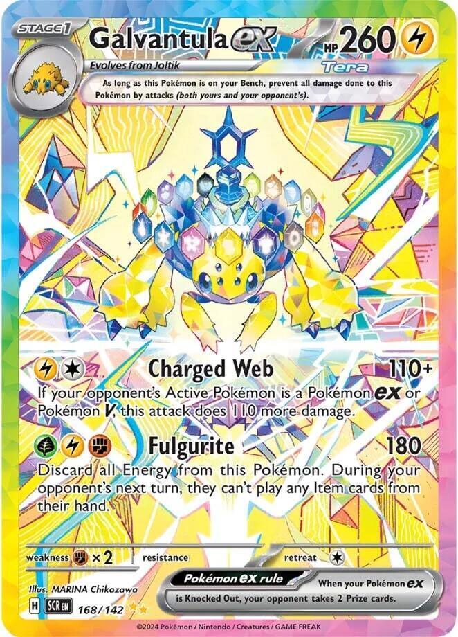 Scarlet & Violet: Stellar Crown Galvantula ex (168/142) [Scarlet & Violet: Stellar Crown] - Trading Card World