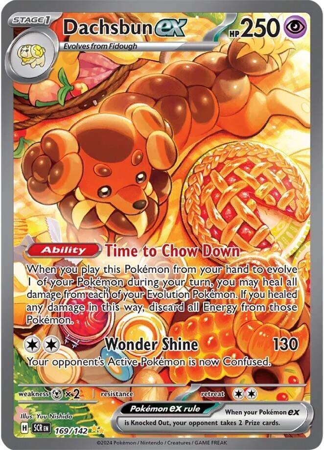 169, Scarlet & Violet: Stellar Crown Dachsbun ex (169/142) [Scarlet & Violet: Stellar Crown] - Trading Card World