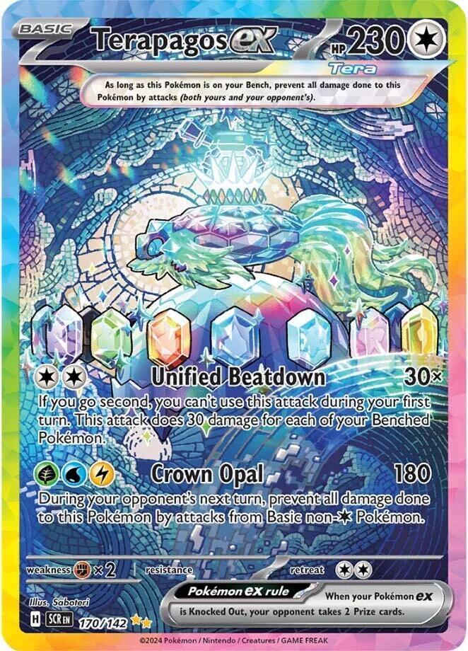 170, Scarlet & Violet: Stellar Crown Terapagos ex (170/142) [Scarlet & Violet: Stellar Crown] - Trading Card World