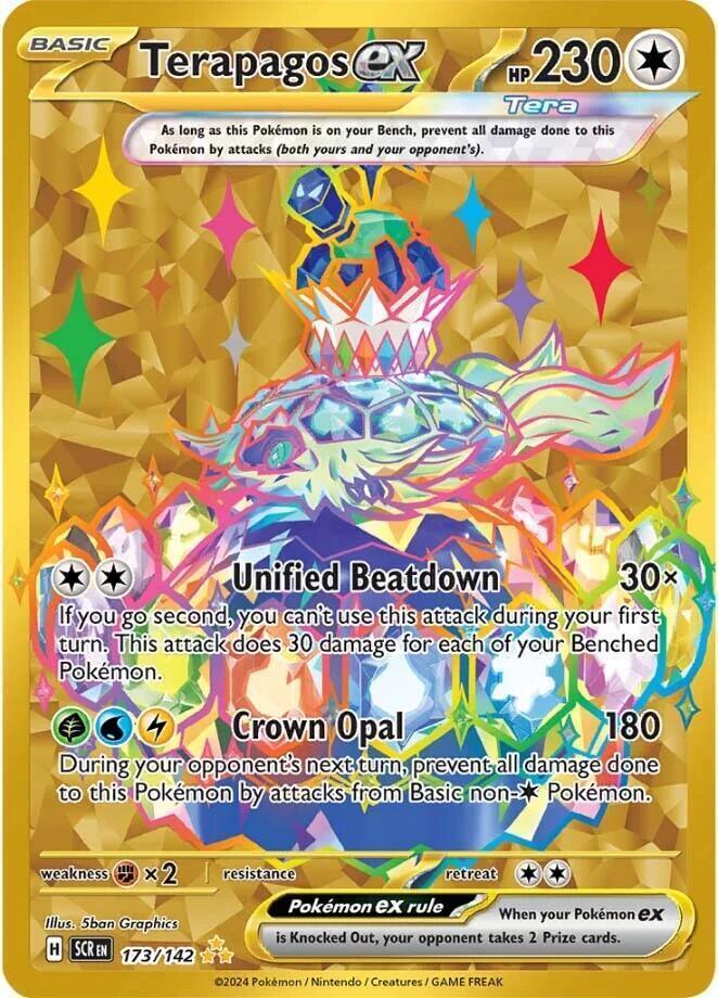 173, Scarlet & Violet: Stellar Crown Terapagos ex (173/142) [Scarlet & Violet: Stellar Crown] - Trading Card World