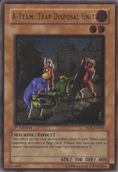 1st Edition, Effect Monster, Fire, Machine, Rise of Destiny, Ultimate Rare, Unlimited A-Team: Trap Disposal Unit [RDS-EN033] Ultimate Rare - Trading Card World