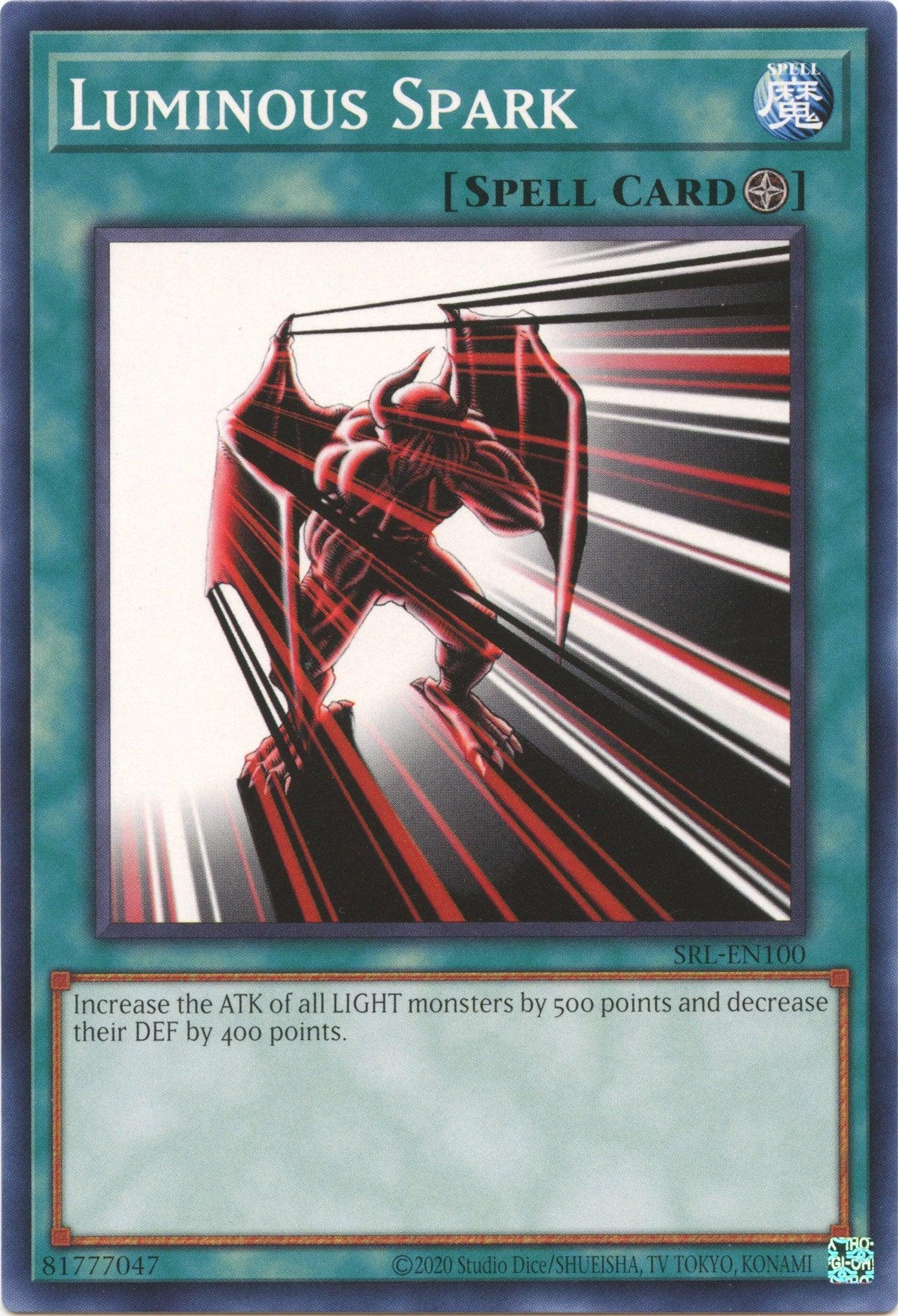 Common, Normal Spell, Spell, Spell Ruler (25th Anniversary Edition), Unlimited Luminous Spark (25th Anniversary) [SRL-EN100] Common - Trading Card World