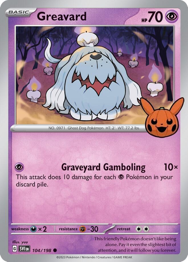 042, Common, Darkness [x2], Fighting [-30], Normal, Psychic, Trick or Trade 2024 Greavard (042/091) [Trick or Trade 2024] - Trading Card World