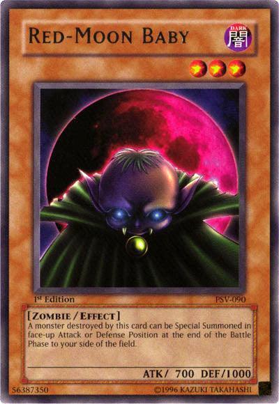 1st Edition, Dark, Effect Monster, Pharaoh's Servant, Rare, Unlimited, Zombie Red-Moon Baby [PSV-090] Rare - Trading Card World