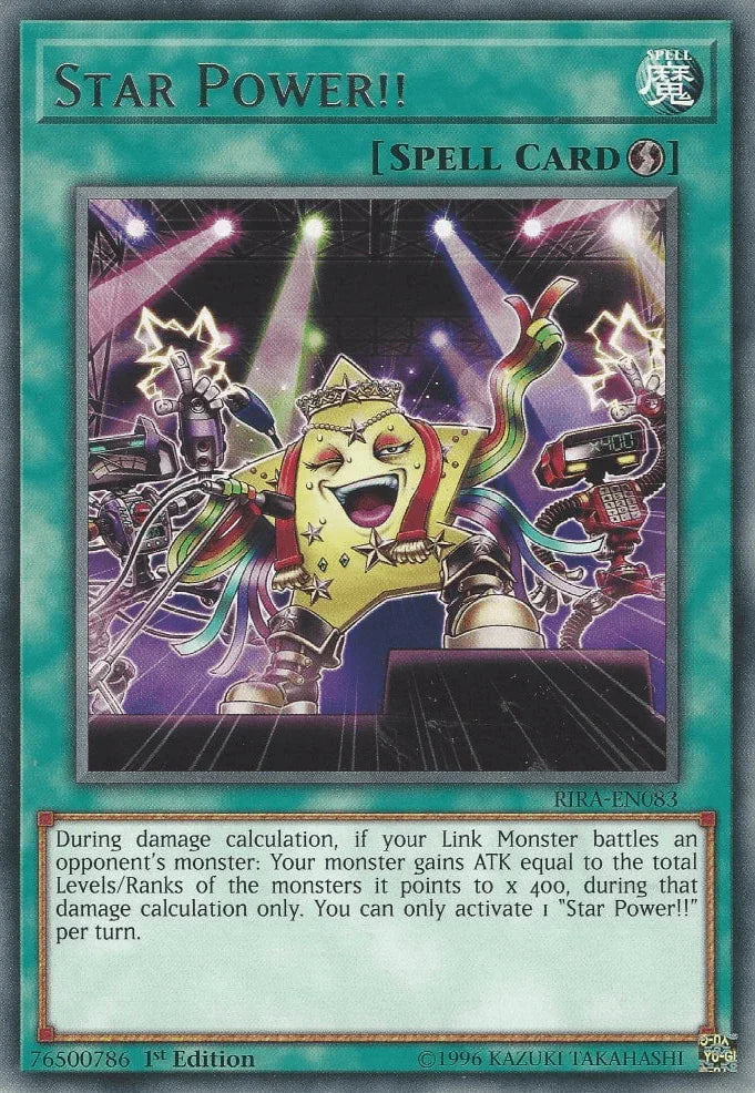 1st Edition, Quick Play Spell, Rare, Rising Rampage, Spell, Unlimited Star Power!! [RIRA-EN083] Rare - Trading Card World
