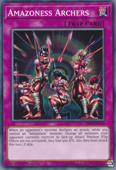 1st Edition, Common, Normal Trap, Speed Duel: Duelists of Tomorrow, Trap Amazoness Archers [SS02-ENC15] Common - Trading Card World