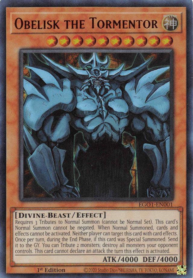 Divine, Divine-Beast, Effect Monster, Egyptian God Deck: Obelisk the Tormentor Unlimited, Ultra Rare, Unlimited Obelisk the Tormentor [EGO1-EN001] Ultra Rare - Trading Card World