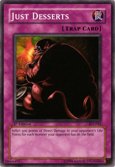 1st Edition, Common, Normal Trap, Starter Deck: Joey, Trap, Unlimited Just Desserts [SDJ-042] Common - Trading Card World