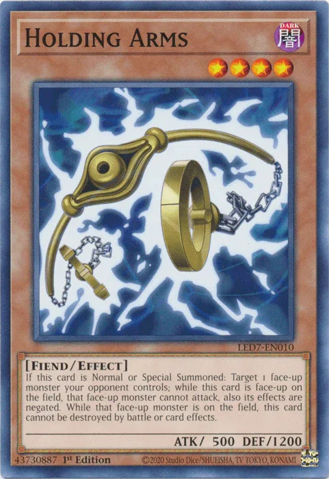 1st Edition, Common, Dark, Effect Monster, Fiend, Legendary Duelists: Rage of Ra, Unlimited Holding Arms [LED7-EN010] Common - Trading Card World