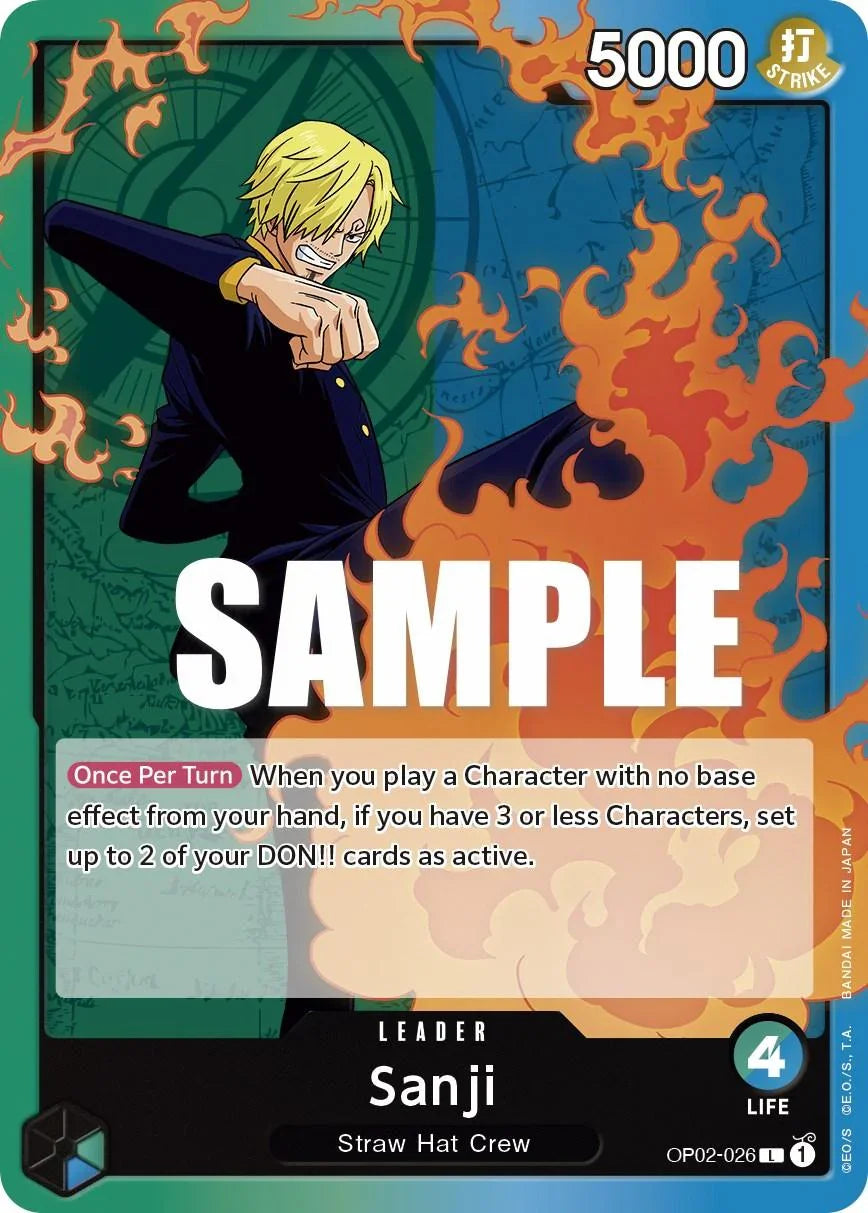 Leader, Paramount War, Straw Hat Crew Sanji [Paramount War] - Trading Card World