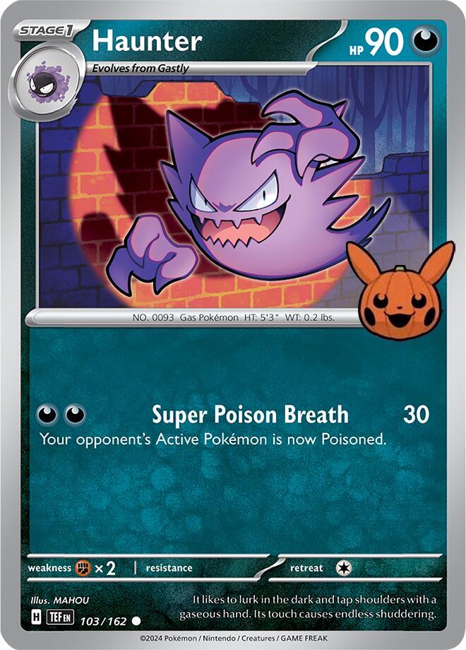 103, Common, Darkness, Fighting [x2], Normal, Trick or Trade 2024 Haunter (103/162) [Trick or Trade 2024] - Trading Card World
