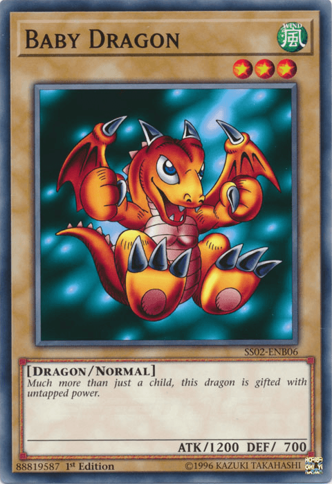 1st Edition, Common, Dragon, Normal Monster, Speed Duel: Duelists of Tomorrow, Wind Baby Dragon [SS02-ENB06] Common - Trading Card World