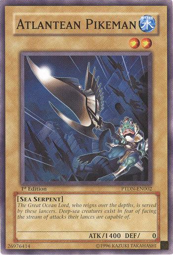 1st Edition, Common, Normal Monster, Phantom Darkness, Sea Serpent, Unlimited, Water Atlantean Pikeman [PTDN-EN002] Common - Trading Card World