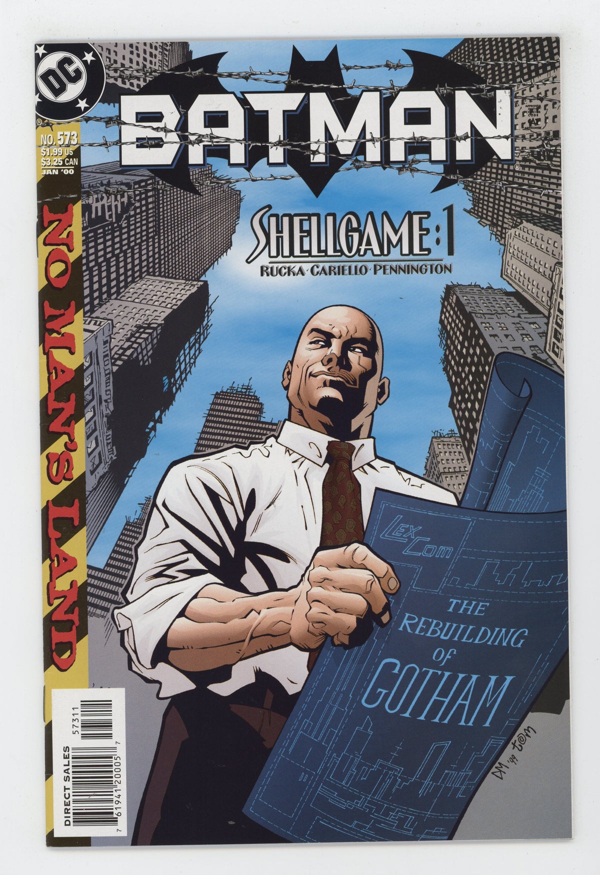 Batman 573 DC 2000 Doug Mahnke Greg Rucka No Mans Land 69 Harley Quinn