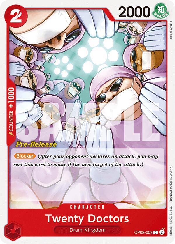 Character, Common, Drum Kingdom, Two Legends, Two Legends Pre-Release Cards Twenty Doctors [Two Legends Pre-Release Cards] - Trading Card World