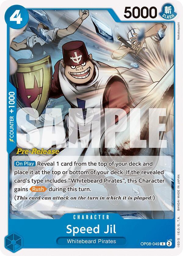 Character, Common, Two Legends, Two Legends Pre-Release Cards, Whitebeard Pirates Speed Jil [Two Legends Pre-Release Cards] - Trading Card World
