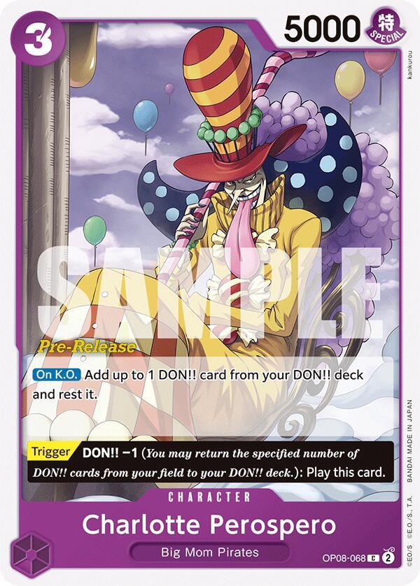 Big Mom Pirates, Character, Common, Two Legends, Two Legends Pre-Release Cards Charlotte Perospero [Two Legends Pre-Release Cards] - Trading Card World