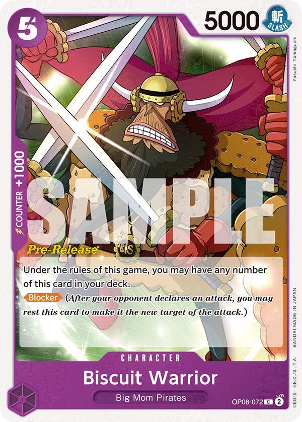 Big Mom Pirates, Character, Common, Two Legends, Two Legends Pre-Release Cards Biscuit Warrior [Two Legends Pre-Release Cards] - Trading Card World