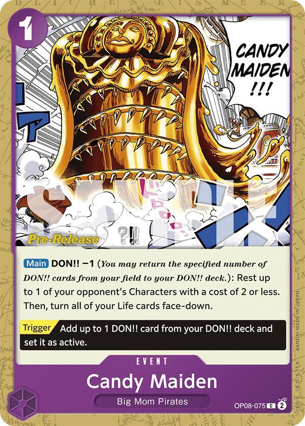 Big Mom Pirates, Common, Event, Two Legends, Two Legends Pre-Release Cards Candy Maiden [Two Legends Pre-Release Cards] - Trading Card World