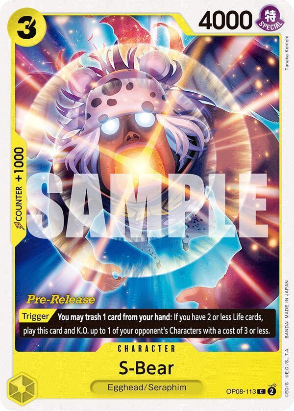 Character, Common, Egghead, Seraphim, Two Legends, Two Legends Pre-Release Cards S-Bear [Two Legends Pre-Release Cards] - Trading Card World