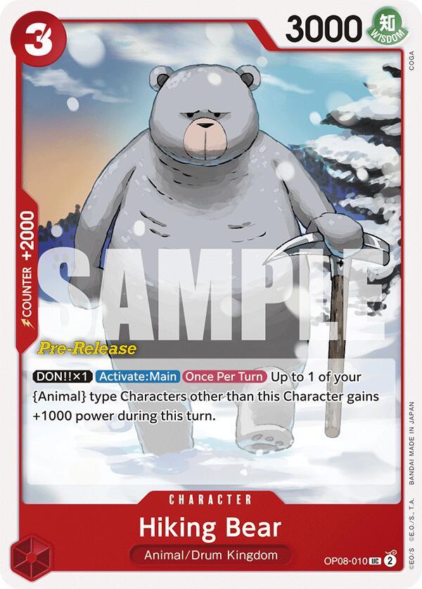 Animal, Character, Drum Kingdom, Two Legends, Two Legends Pre-Release Cards, Uncommon Hiking Bear [Two Legends Pre-Release Cards] - Trading Card World