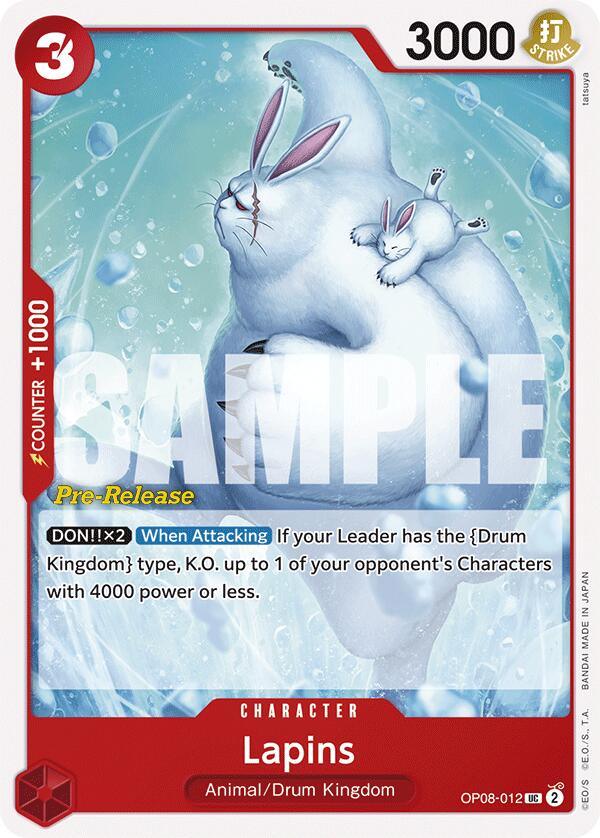 Animal, Character, Drum Kingdom, Two Legends, Two Legends Pre-Release Cards, Uncommon Lapins [Two Legends Pre-Release Cards] - Trading Card World