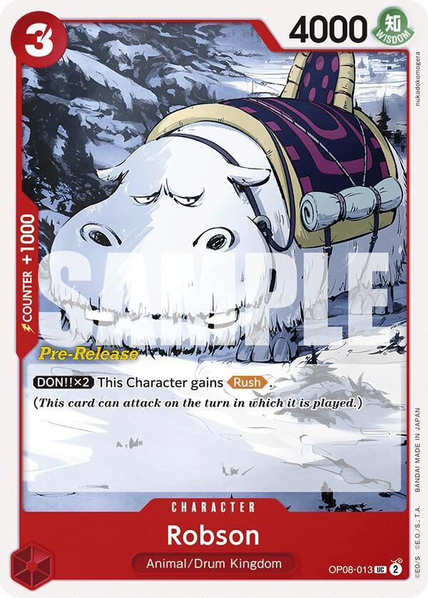 Animal, Character, Drum Kingdom, Two Legends, Two Legends Pre-Release Cards, Uncommon Robson [Two Legends Pre-Release Cards] - Trading Card World