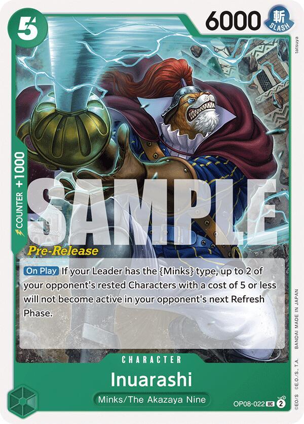 Character, Minks, The Akazaya Nine, Two Legends, Two Legends Pre-Release Cards, Uncommon Inuarashi [Two Legends Pre-Release Cards] - Trading Card World
