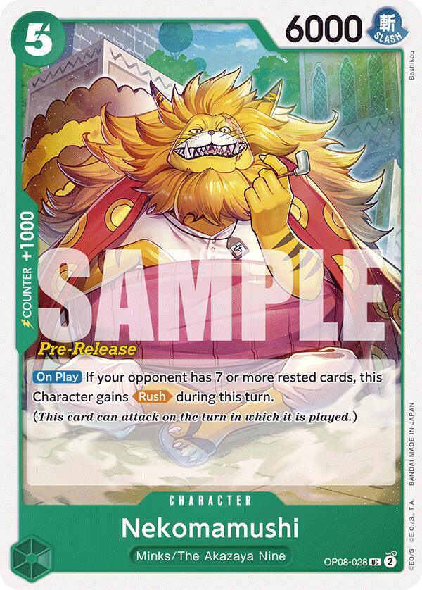 Character, Minks, The Akazaya Nine, Two Legends, Two Legends Pre-Release Cards, Uncommon Nekomamushi [Two Legends Pre-Release Cards] - Trading Card World