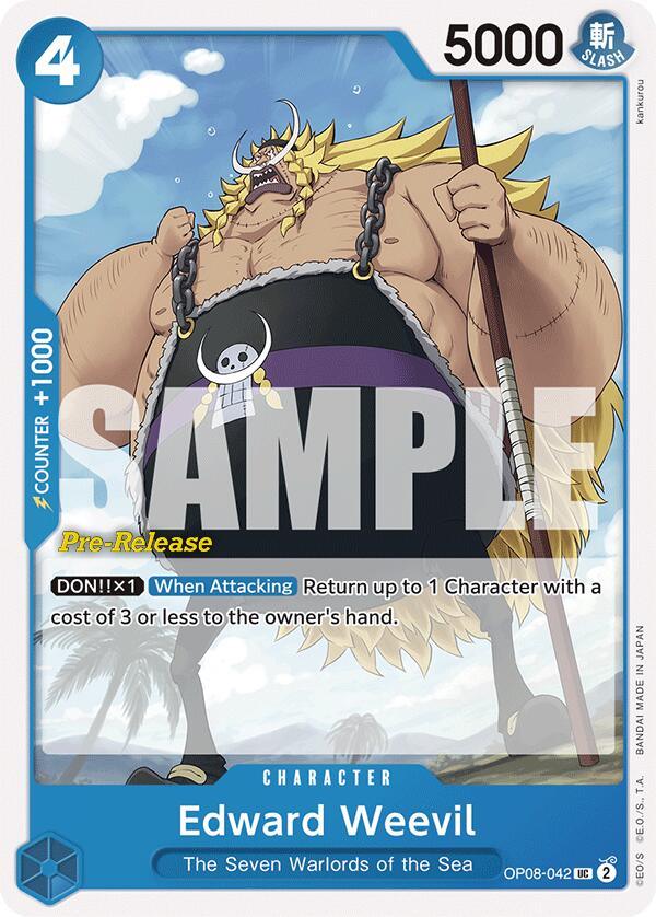 Character, The Seven Warlords of the Sea, Two Legends, Two Legends Pre-Release Cards, Uncommon Edward Weevil [Two Legends Pre-Release Cards] - Trading Card World