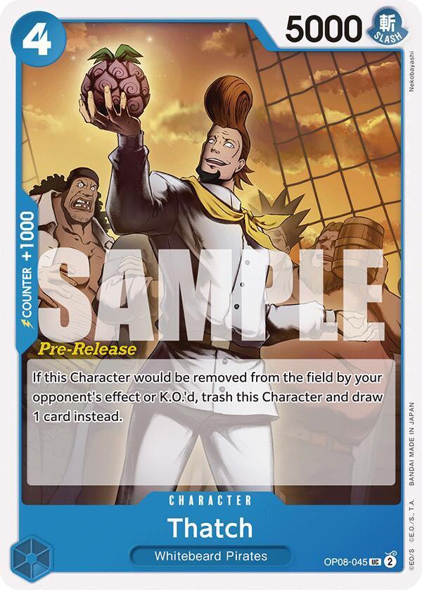 Character, Two Legends, Two Legends Pre-Release Cards, Uncommon, Whitebeard Pirates Thatch [Two Legends Pre-Release Cards] - Trading Card World