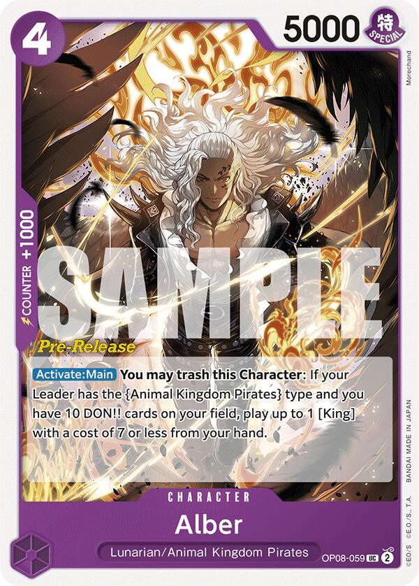 Animal Kingdom Pirates, Character, Lunarian, Two Legends, Two Legends Pre-Release Cards, Uncommon Alber [Two Legends Pre-Release Cards] - Trading Card World