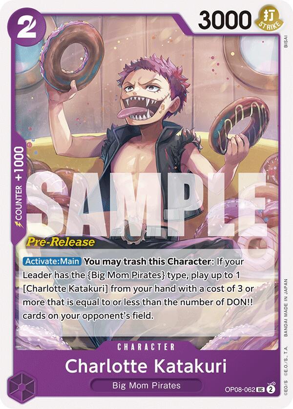 Big Mom Pirates, Character, Two Legends, Two Legends Pre-Release Cards, Uncommon Charlotte Katakuri [Two Legends Pre-Release Cards] - Trading Card World