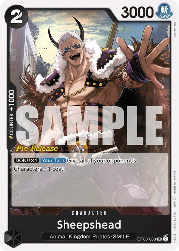 Animal Kingdom Pirates, Character, SMILE, Two Legends, Two Legends Pre-Release Cards, Uncommon Sheepshead [Two Legends Pre-Release Cards] - Trading Card World