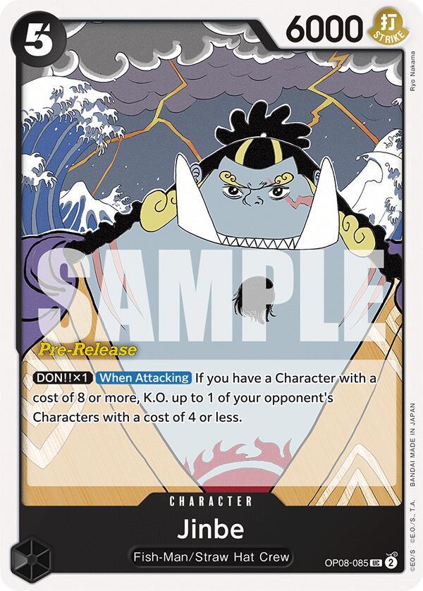 Character, Fish-Man, Straw Hat Crew, Two Legends, Two Legends Pre-Release Cards, Uncommon Jinbe [Two Legends Pre-Release Cards] - Trading Card World