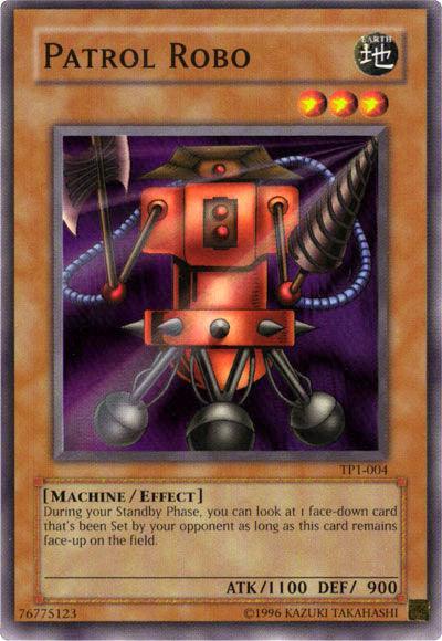 Earth, Effect Monster, Machine, Super Rare, Tournament Pack 1, Unlimited Patrol Robo [TP1-004] Super Rare - Trading Card World