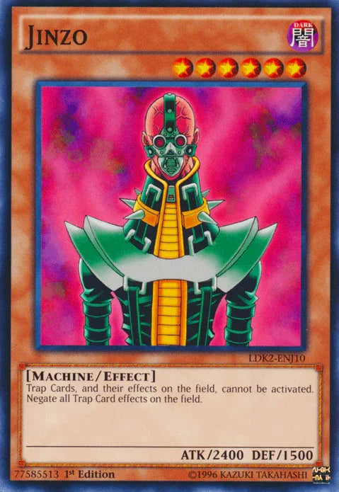 1st Edition, Common, Dark, Effect Monster, Legendary Decks II, Machine, Unlimited Jinzo [LDK2-ENJ10] Common - Trading Card World