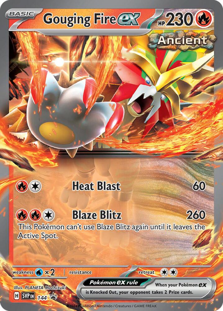 Scarlet & Violet: Black Star Promos Gouging Fire ex (144) [Scarlet & Violet: Black Star Promos] - Trading Card World