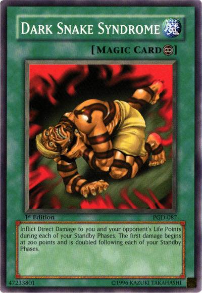 1st Edition, Common, Continuous Spell, Pharaonic Guardian, Spell, Unlimited Dark Snake Syndrome [PGD-087] Common - Trading Card World