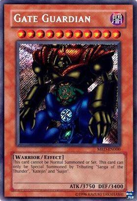 Dark, Effect Monster, Metal Raiders, Secret Rare, Unlimited, Warrior Gate Guardian [MRD-EN000] Secret Rare - Trading Card World