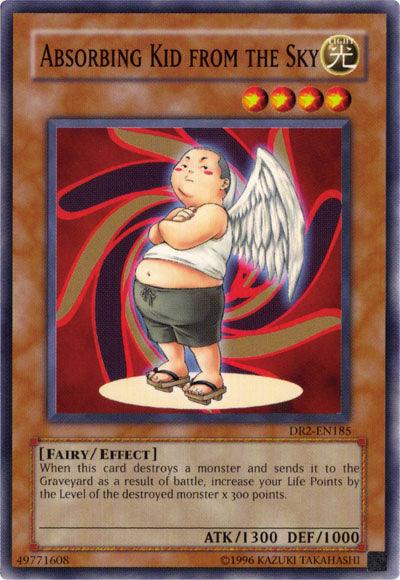 Common, Dark Revelation Volume 2, Effect Monster, Fairy, Light, Unlimited Absorbing Kid from the Sky [DR2-EN185] Common - Trading Card World