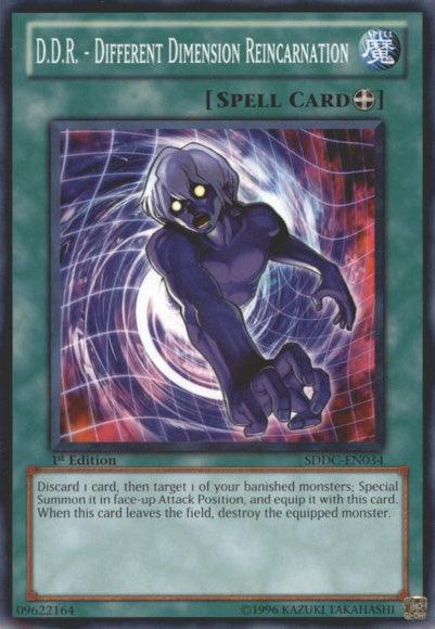 1st Edition, Common, Equip Spell, Spell, Structure Deck: Dragons Collide, Unlimited D.D.R. - Different Dimension Reincarnation [SDDC-EN034] Common - Trading Card World