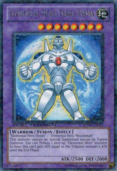 Common, Duel Terminal 4, Earth, Fusion/Effect Monster, Limited, Warrior Elemental Hero Terra Firma [DT04-EN087] Common - Trading Card World