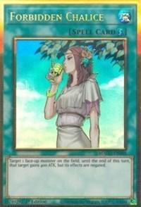 1st Edition, Gold Rare, Maximum Gold, Quick-Play Spell, Spell Forbidden Chalice [MAGO-EN048] Gold Rare - Trading Card World