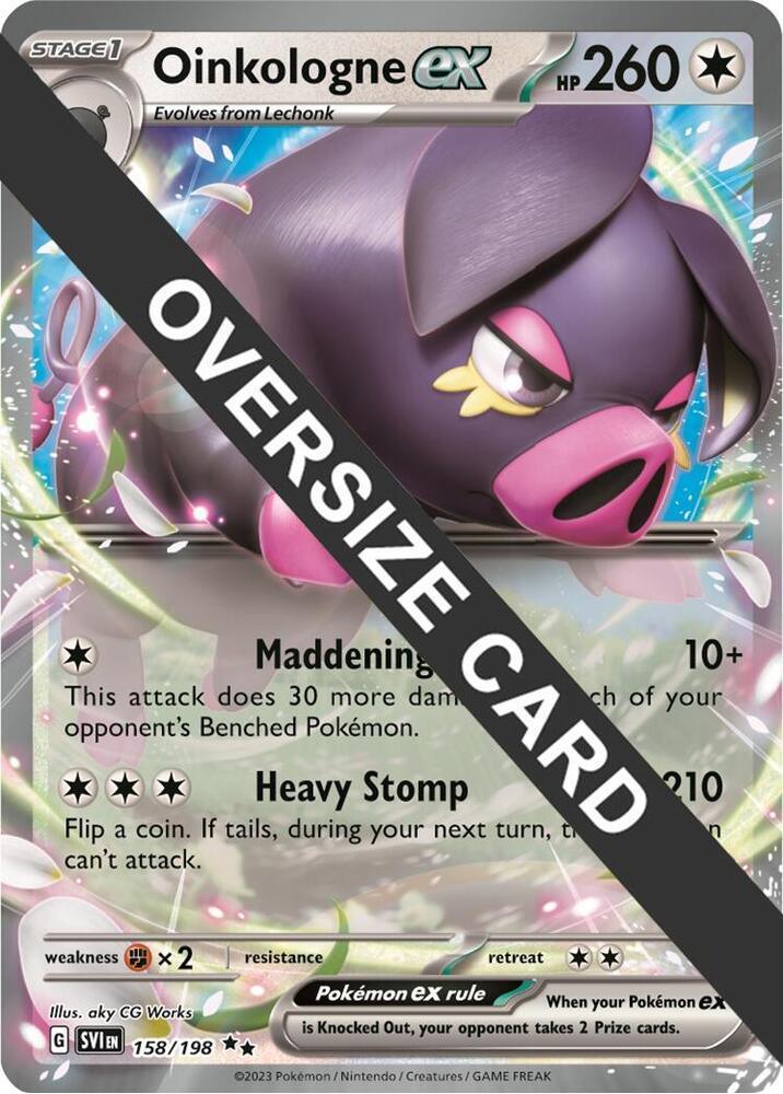 Scarlet & Violet: Black Star Promos Oinkologne ex (158/198) (Jumbo Card) [Scarlet & Violet: Black Star Promos] - Trading Card World