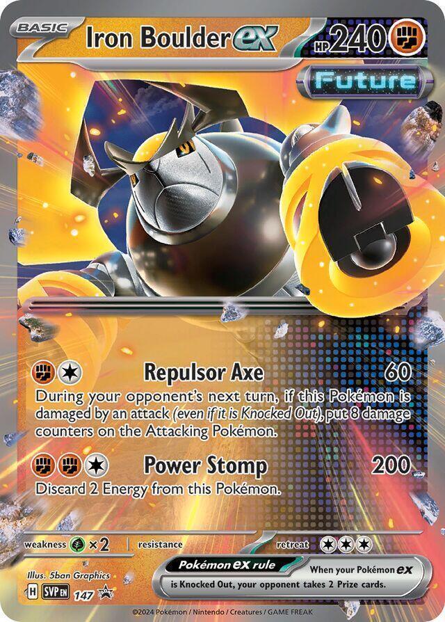 SV: Scarlet & Violet Promo Cards Iron Boulder ex (147) [SV: Scarlet & Violet Promo Cards] - Trading Card World