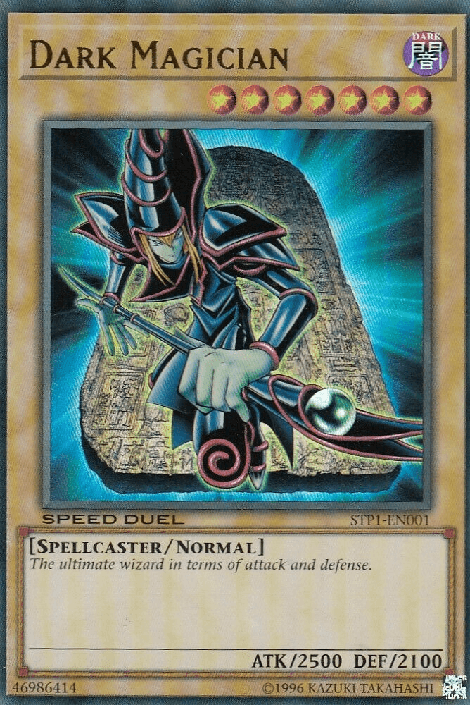 Dark, Normal Monster, Speed Duel: Tournament Pack 1, Spellcaster, Ultra Rare, Unlimited Dark Magician [STP1-EN001] Ultra Rare - Trading Card World