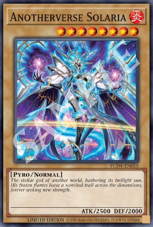 Fire, Limited, Normal Monster, Pyro, Super Rare, Yu-Gi-Oh! Championship Series Prize Cards Anotherverse Solaria (SR) [YCSW-EN015] Super Rare - Trading Card World