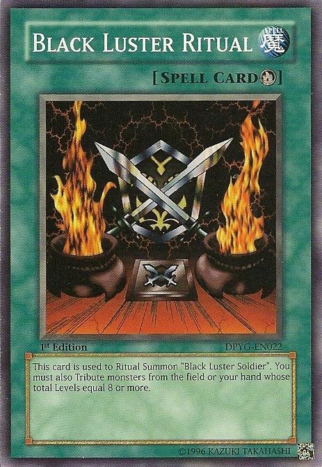1st Edition, Common, Duelist Pack: Yugi, Normal Spell, Spell, Unlimited Black Luster Ritual [DPYG-EN022] Common - Trading Card World