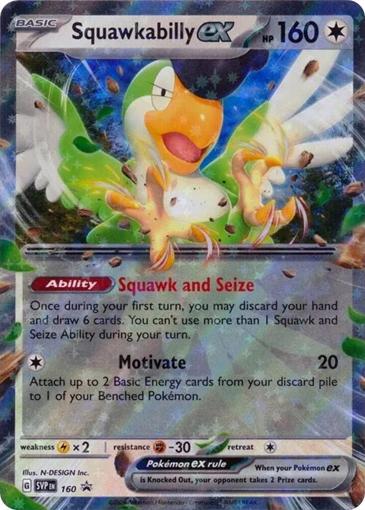 SV: Scarlet & Violet Promo Cards Squawkabilly ex (SVP160) [SV: Scarlet & Violet Promo Cards] - Trading Card World